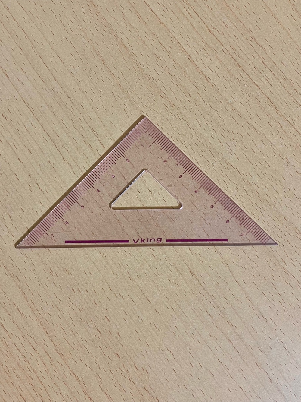 Vking Purple Triangle Ruler Square Set Math Mathematics Geometry Drafting Tool